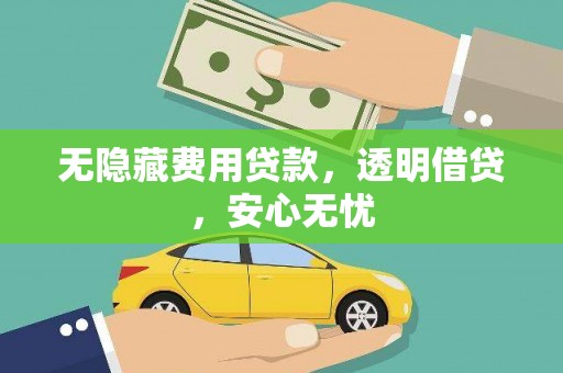 枣阳无隐藏费用贷款，透明借贷，安心无忧