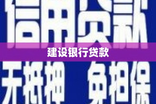 枣阳建设银行贷款