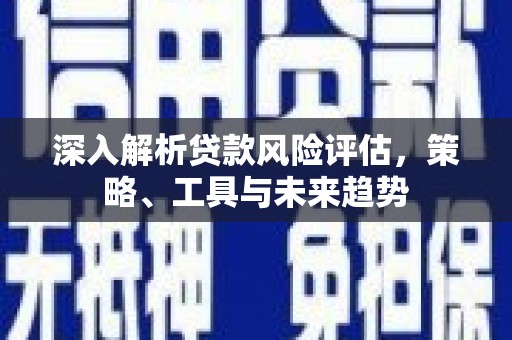 枣阳深入解析贷款风险评估，策略、工具与未来趋势