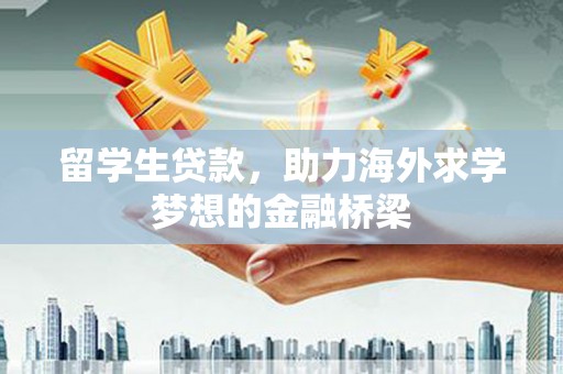 枣阳留学生贷款，助力海外求学梦想的金融桥梁