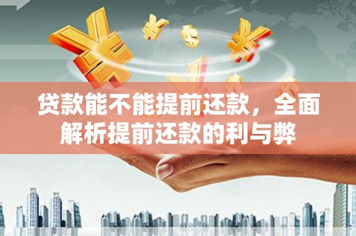 枣阳贷款能不能提前还款，全面解析提前还款的利与弊