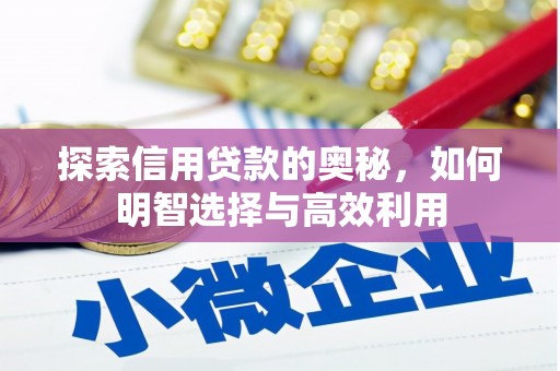 枣阳探索信用贷款的奥秘，如何明智选择与高效利用