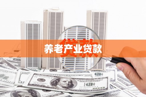 枣阳养老产业贷款