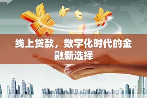 枣阳线上贷款，数字化时代的金融新选择